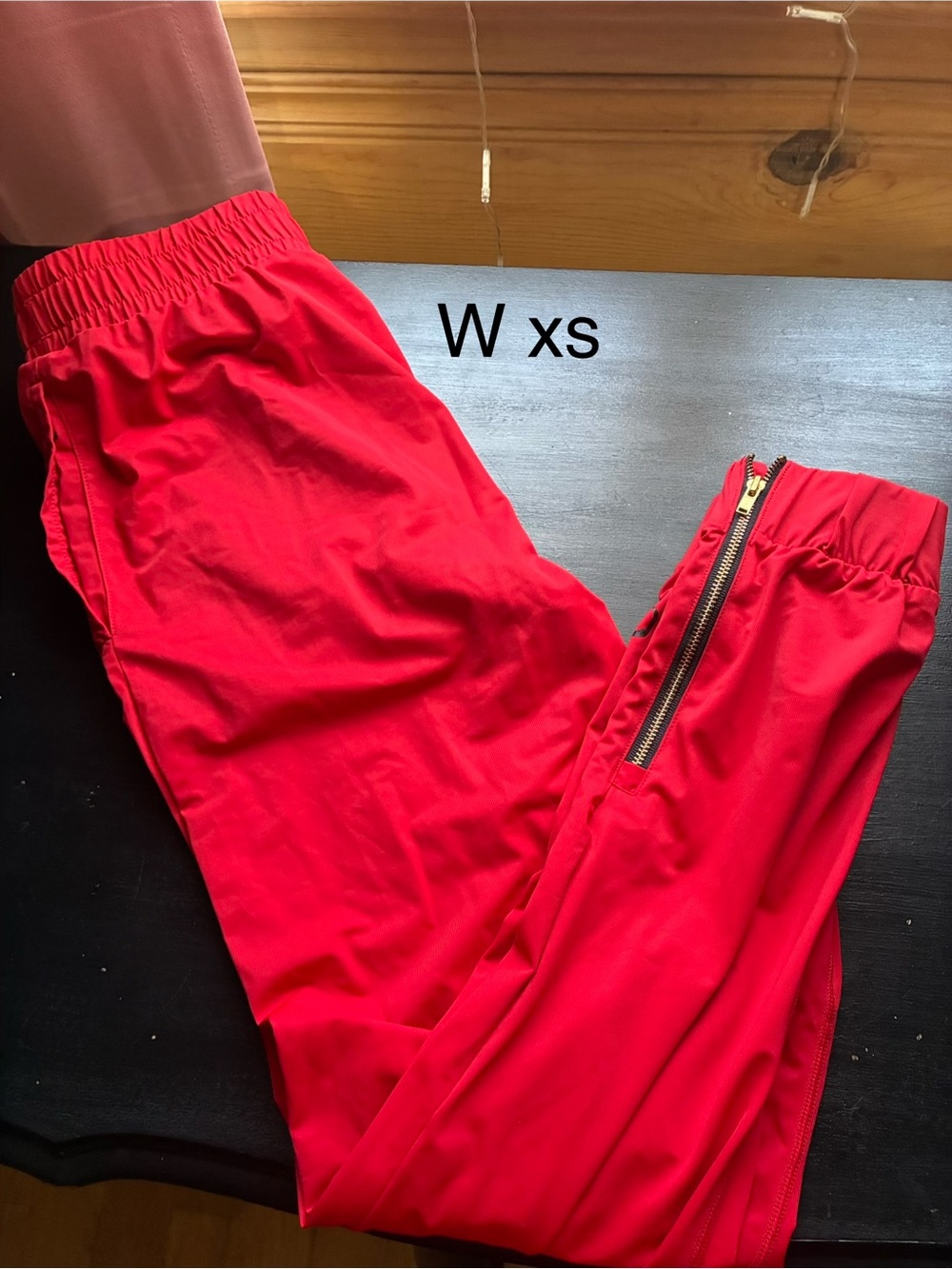 Womens Red zyia Elastic Waist Jogger Pants